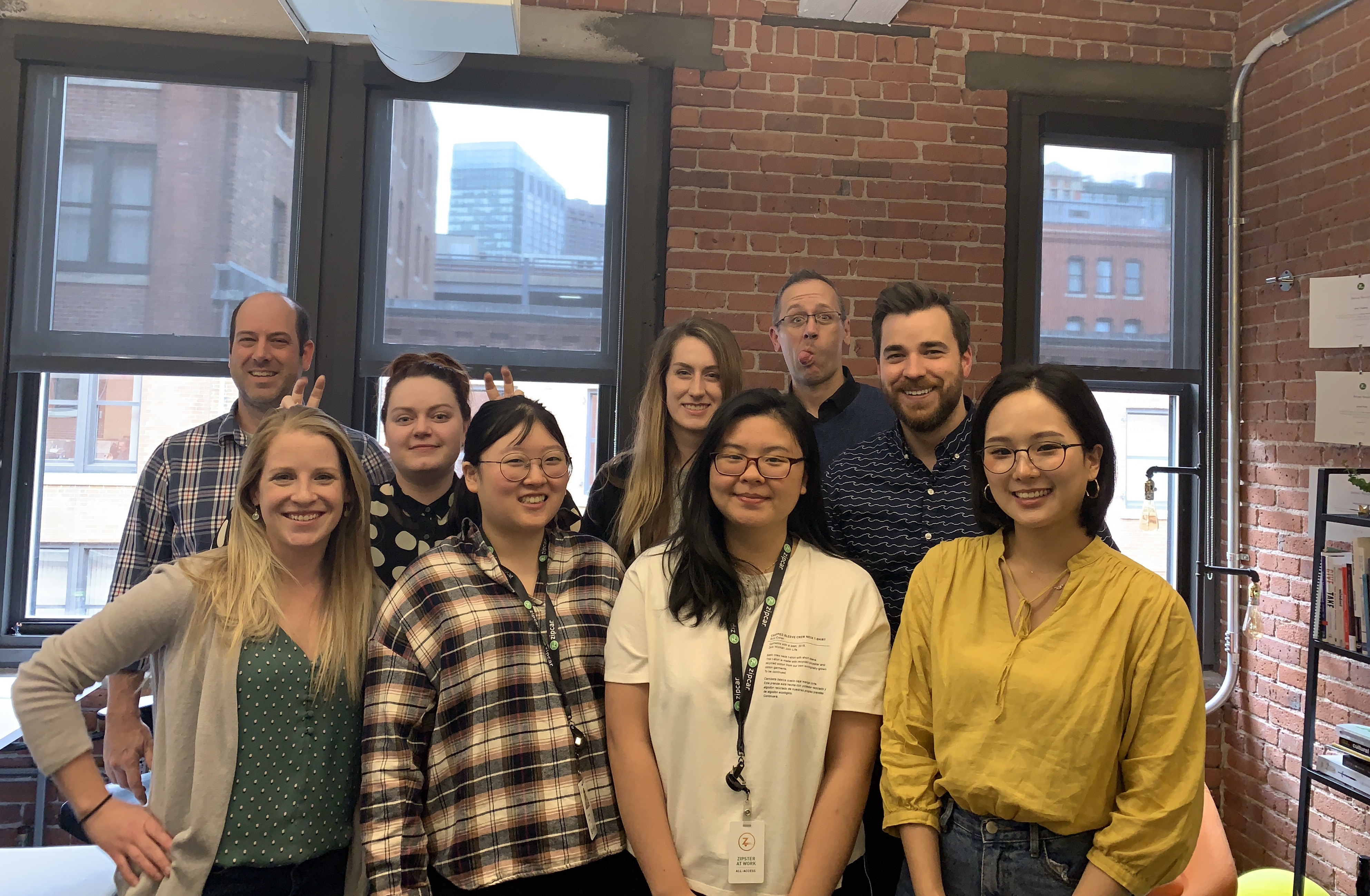 A photo of me and the 2019 UX Design team at Zipcar!